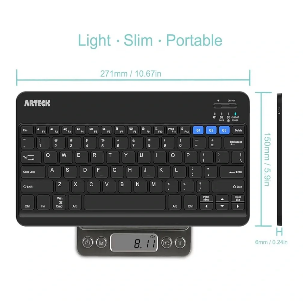 NEW Arteck Bluetooth Keyboard